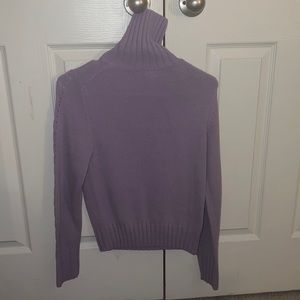 Lavender Purple Turtleneck Sweater